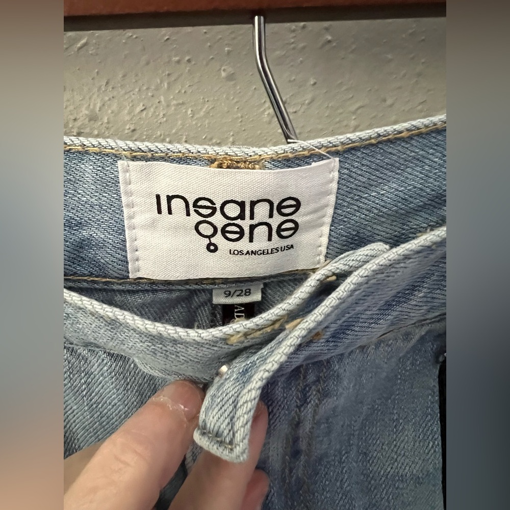 Insane Gene Women's High Rise Premium Girlfriend Jeans Size 9/28 New - Picture 11 of 13